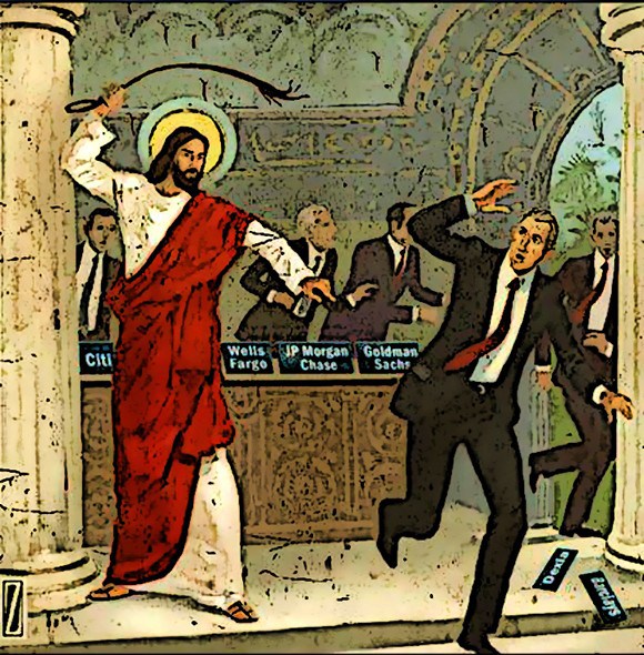 jesus vertreibt geldwechsler aus dem tempel